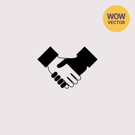 Handshake sign iconのイラスト素材