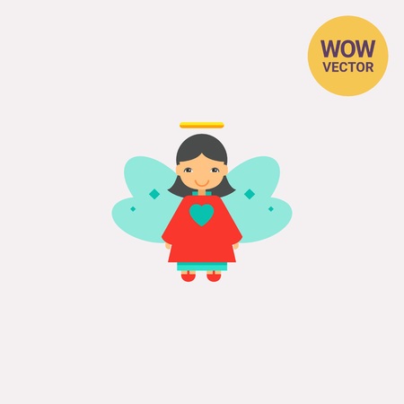Christmas Angel Iconのイラスト素材