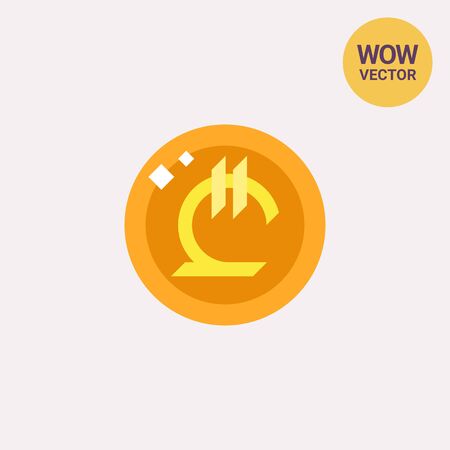 Georgian lari vector iconのイラスト素材