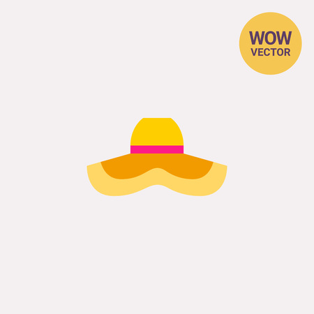 Woman Summer Hat Iconのイラスト素材