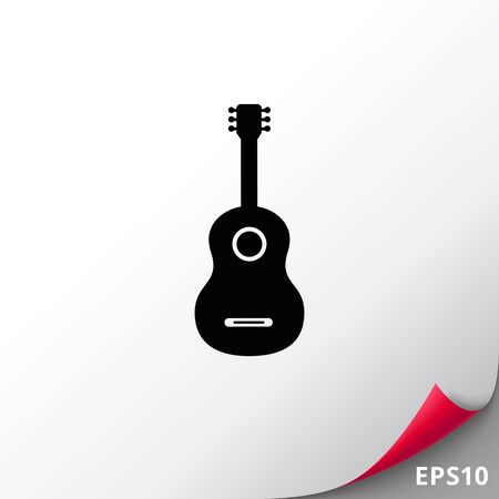 Acoustic guitar iconのイラスト素材