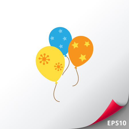 Air balloonsのイラスト素材