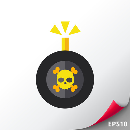 Bomb Vector Iconのイラスト素材