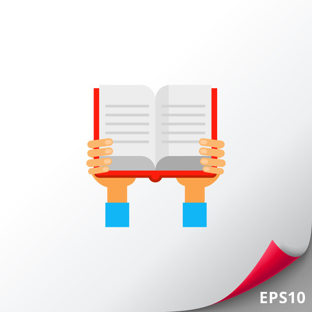 Book in Hands Iconのイラスト素材