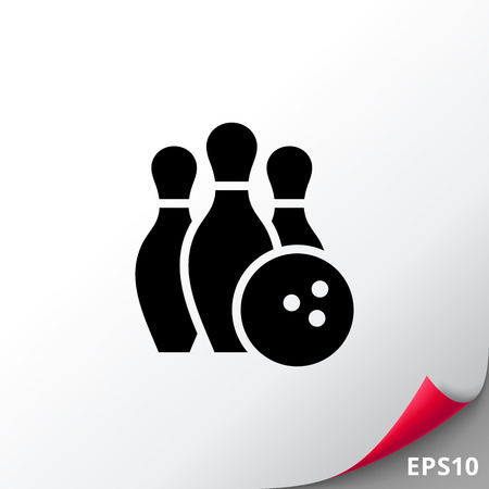 Bowling iconのイラスト素材
