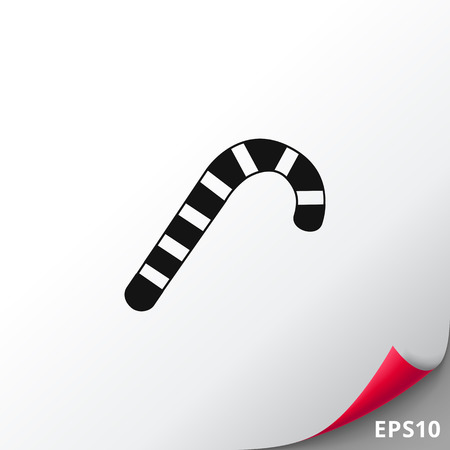 Candy cane iconのイラスト素材