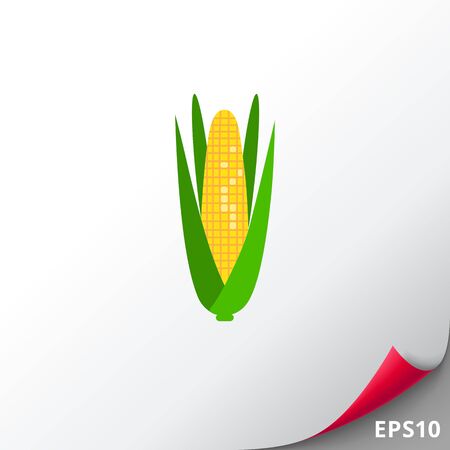 Corn cob iconのイラスト素材