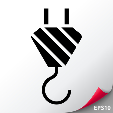 Crane hook iconのイラスト素材