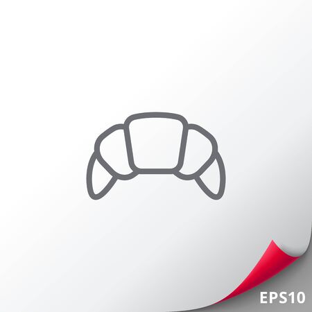 Croissant iconのイラスト素材