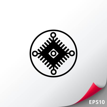 Cybernetics simple iconのイラスト素材