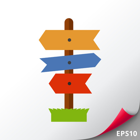 Direction signのイラスト素材