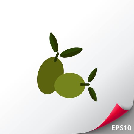 Green olives iconのイラスト素材
