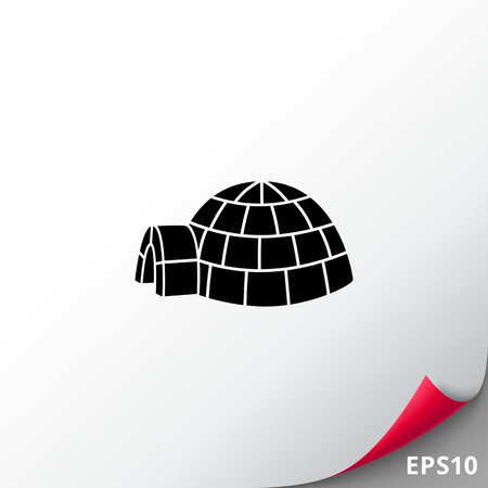 Igloo simple iconのイラスト素材