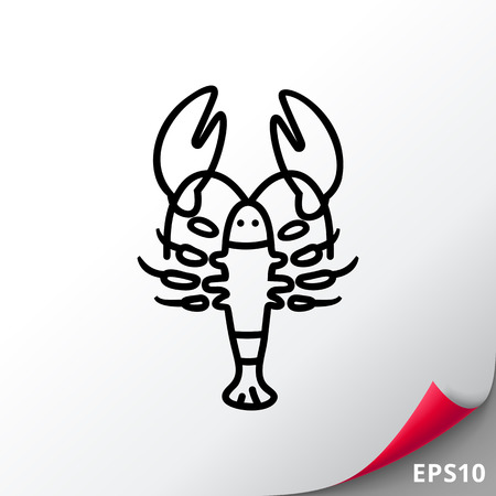 Lobster iconのイラスト素材