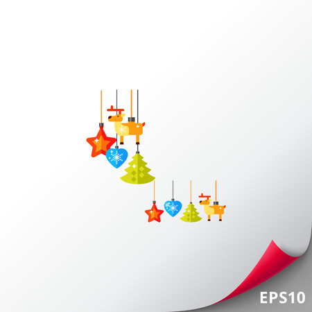 Christmas Decorations Iconのイラスト素材