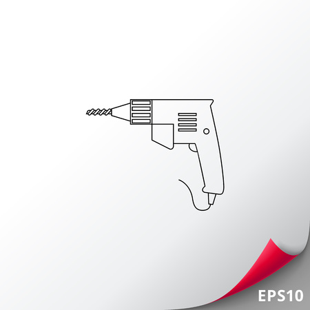 Power Drill Iconのイラスト素材