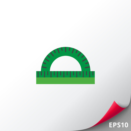 Protractor rulerのイラスト素材