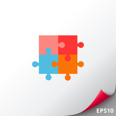 Puzzle elementsのイラスト素材