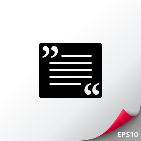 Quotation simple iconのイラスト素材