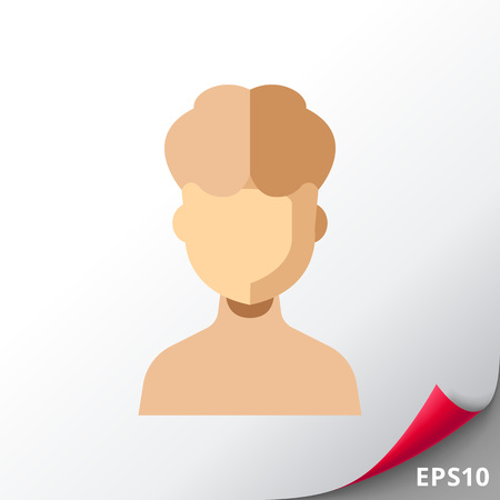 Sculpture of Female Head Iconのイラスト素材