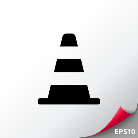 Traffic cone iconのイラスト素材