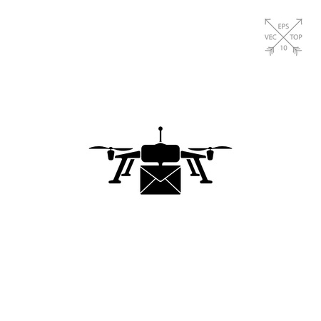 Drone Delivery Iconのイラスト素材