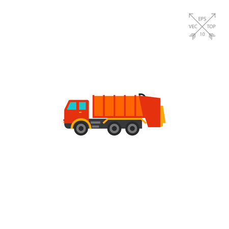 Garbage truck iconのイラスト素材
