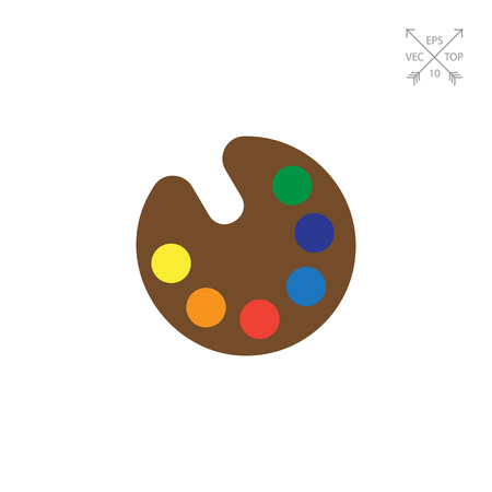 Drawing palette iconのイラスト素材