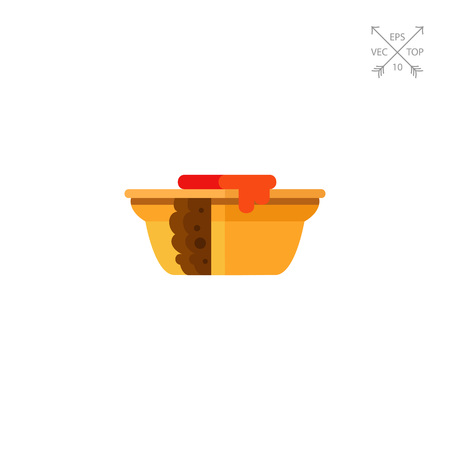 Australian meat pie iconのイラスト素材