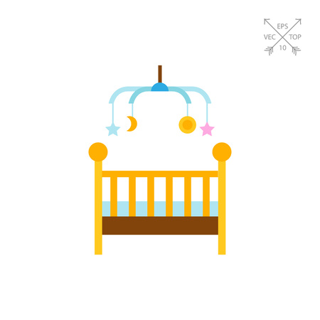 Baby bed iconのイラスト素材
