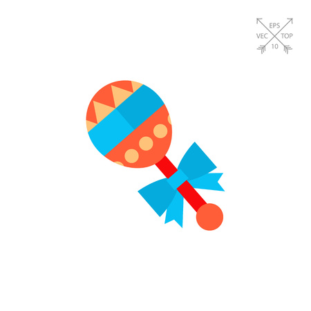Baby rattle iconのイラスト素材