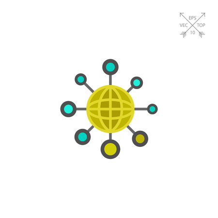 Global Big Data Iconのイラスト素材