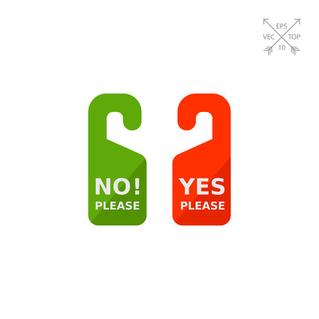 Hotel door sign iconのイラスト素材