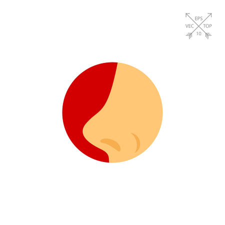 Human nose iconのイラスト素材