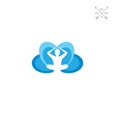 Meditation iconのイラスト素材