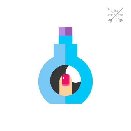 Nail polish remover bottle iconの写真素材