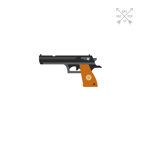 Pistol gun iconのイラスト素材