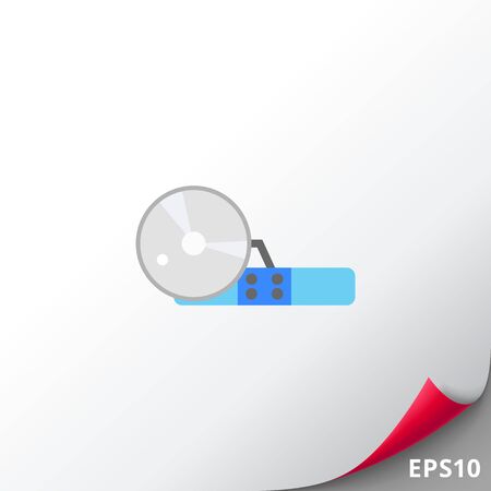 Headwear with reflector iconのイラスト素材