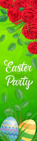 Easter party letteringのイラスト素材