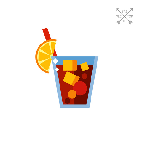 Tasty Cuba Libre drink iconのイラスト素材