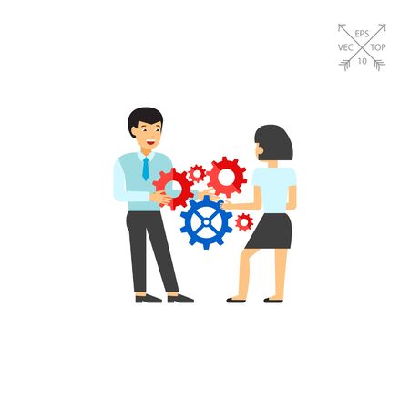 Team finding business solution iconのイラスト素材