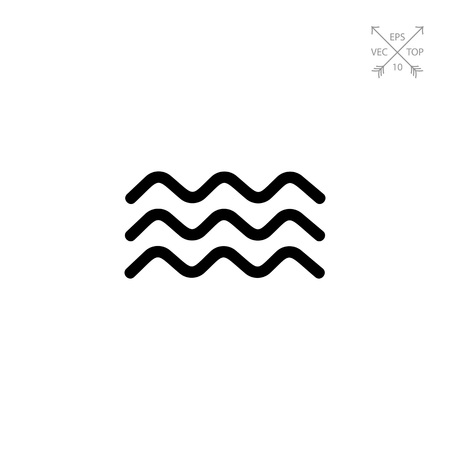 Waves simple iconのイラスト素材