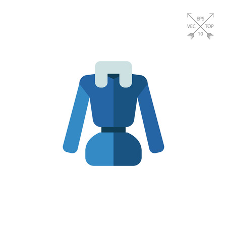 Woman down jacket iconのイラスト素材