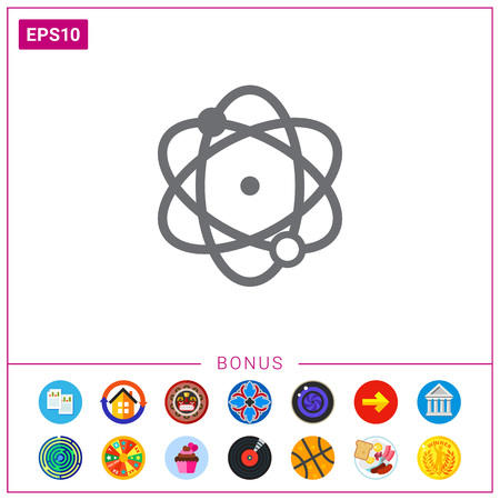Atom iconのイラスト素材