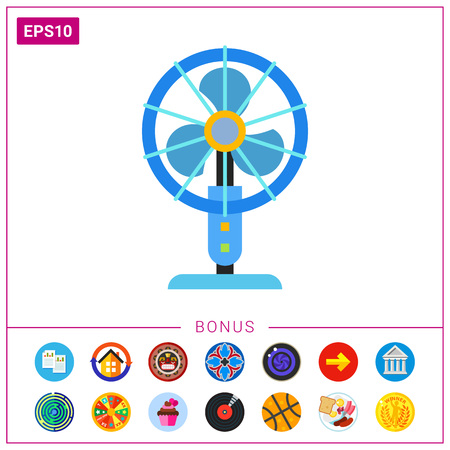 Table fan vector iconのイラスト素材