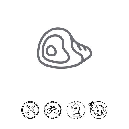 Meat pieceのイラスト素材