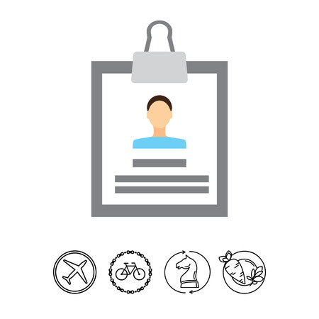 Personal file iconのイラスト素材