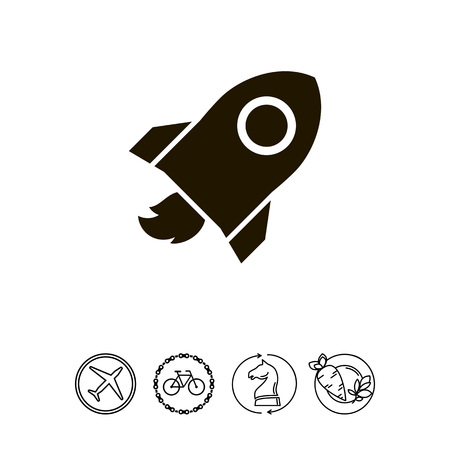 Space rocketのイラスト素材