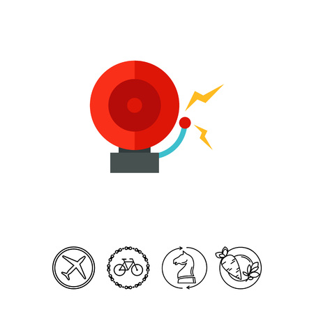 Alarm bell iconのイラスト素材