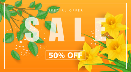 Special Offer Sale Lettering in Frameのイラスト素材